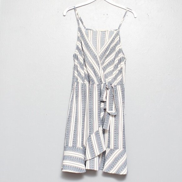 Altar'd State Dresses & Skirts - Altar’d state striped faux wrap lightweight midi dress